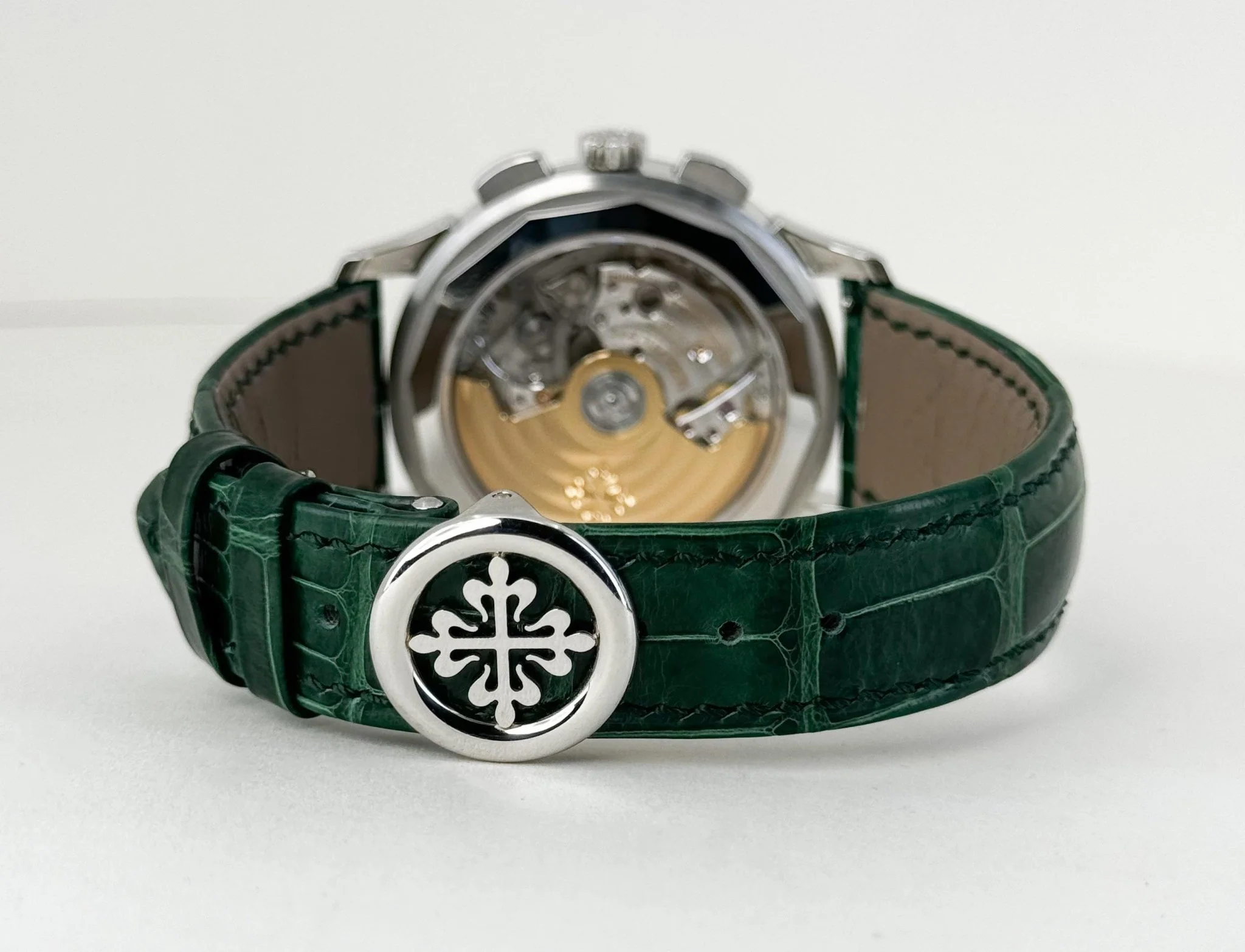 Patek Philippe World Time Flyback Chronograph Green Watch - 5930P-001 - Image 10