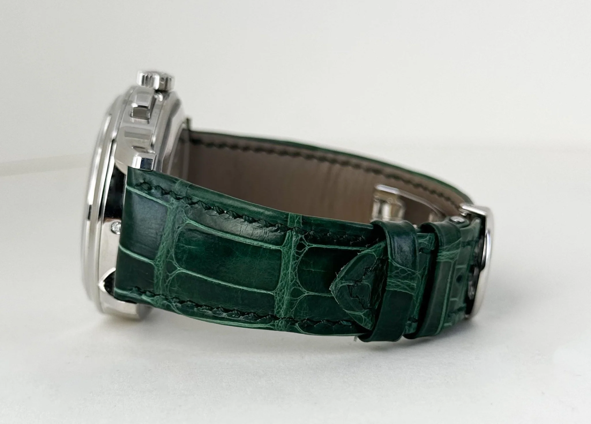 Patek Philippe World Time Flyback Chronograph Green Watch - 5930P-001 - Image 7