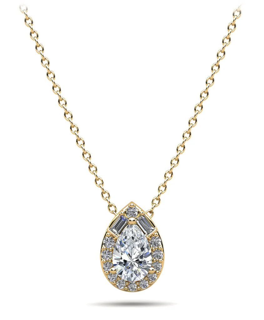 Pear Shape Diamond Dreams Necklace Lab-Grown Diamond with 0.97 ct.(finished) - Image 2