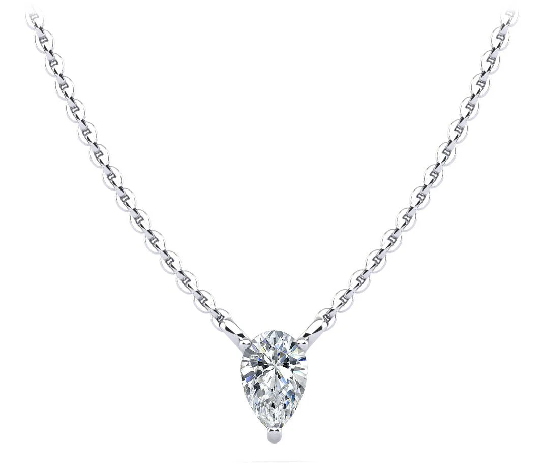 Pear Shape Dream Diamond Pendant with 0.30 ct.(finished) 6x4mm