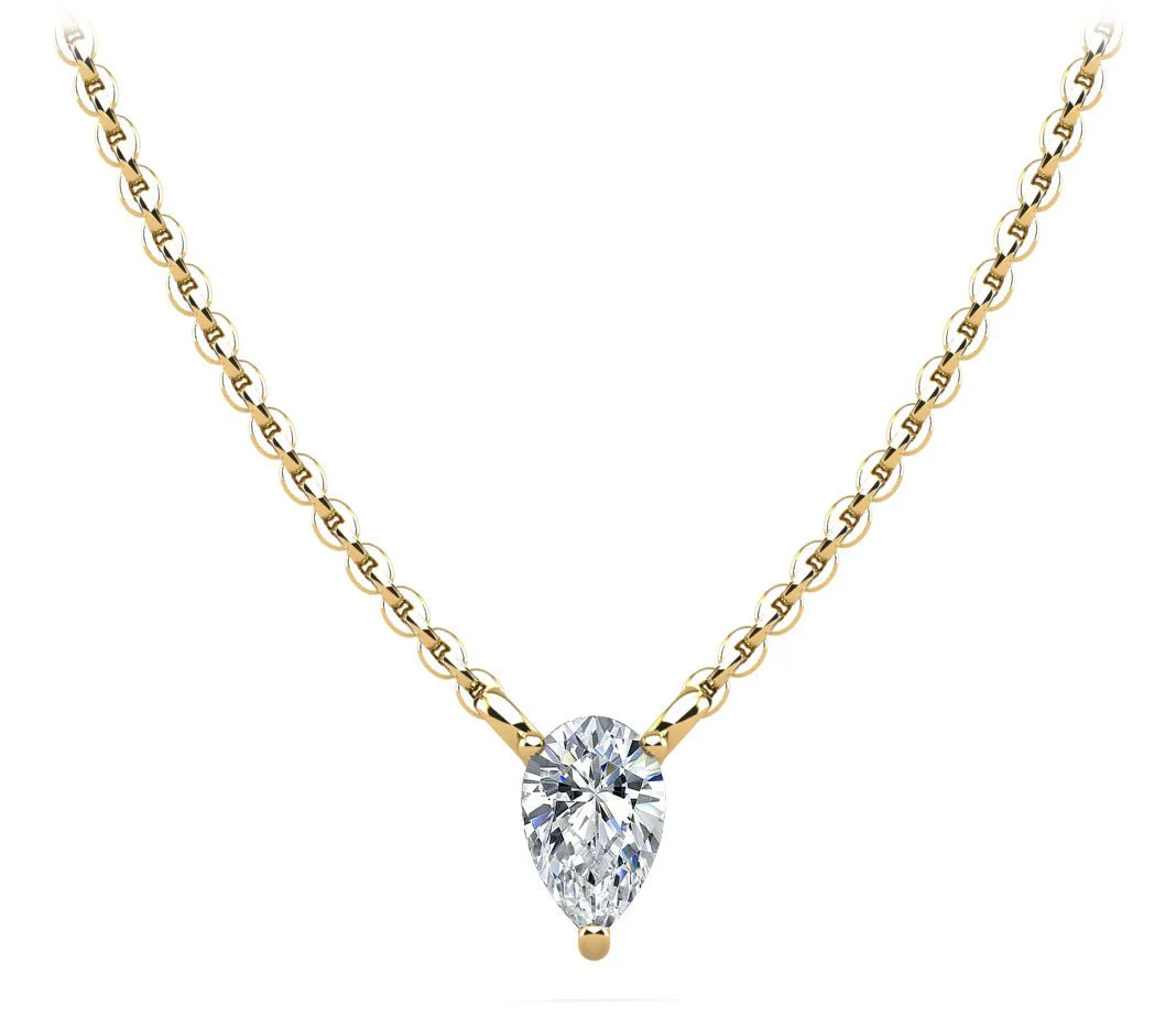 Pear Shape Dream Diamond Pendant with 1.00 ct.(finished) 8.5x5.5mm - Image 2