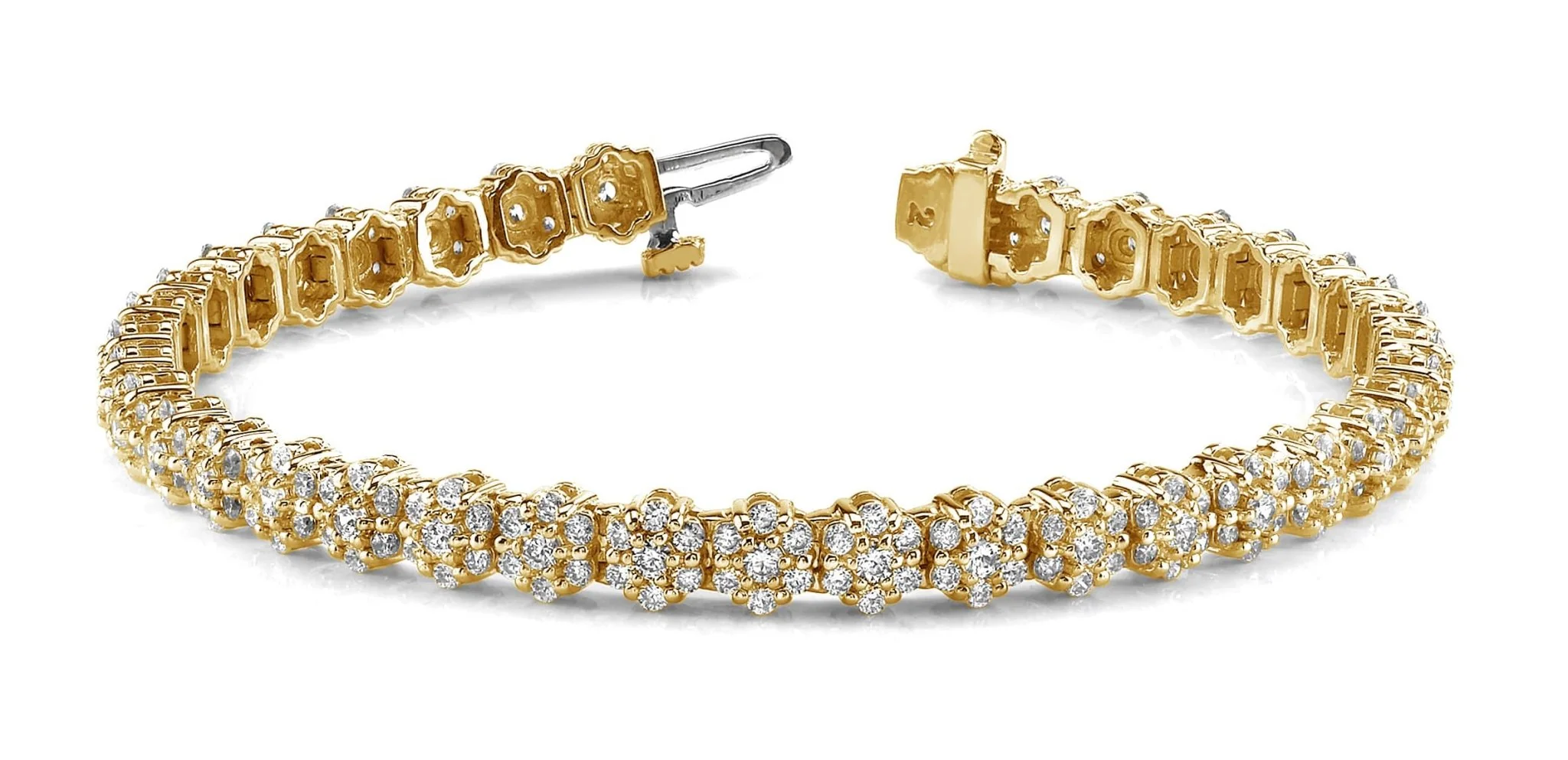 Pentagon Diamond Bracelet with 4.55 ct.(finished) 1.5mm, 2mm - Image 5