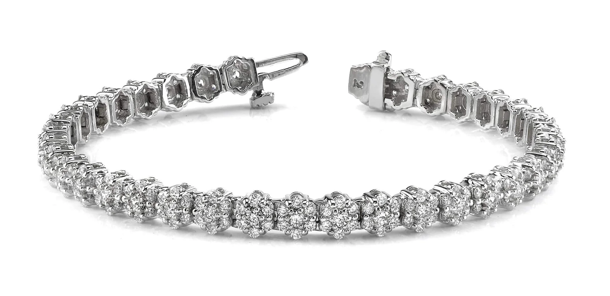 Pentagon Lab-Grown Diamond Bracelet with 5.31 ct.(finished) 1.7mm, 2.2mm - Image 4