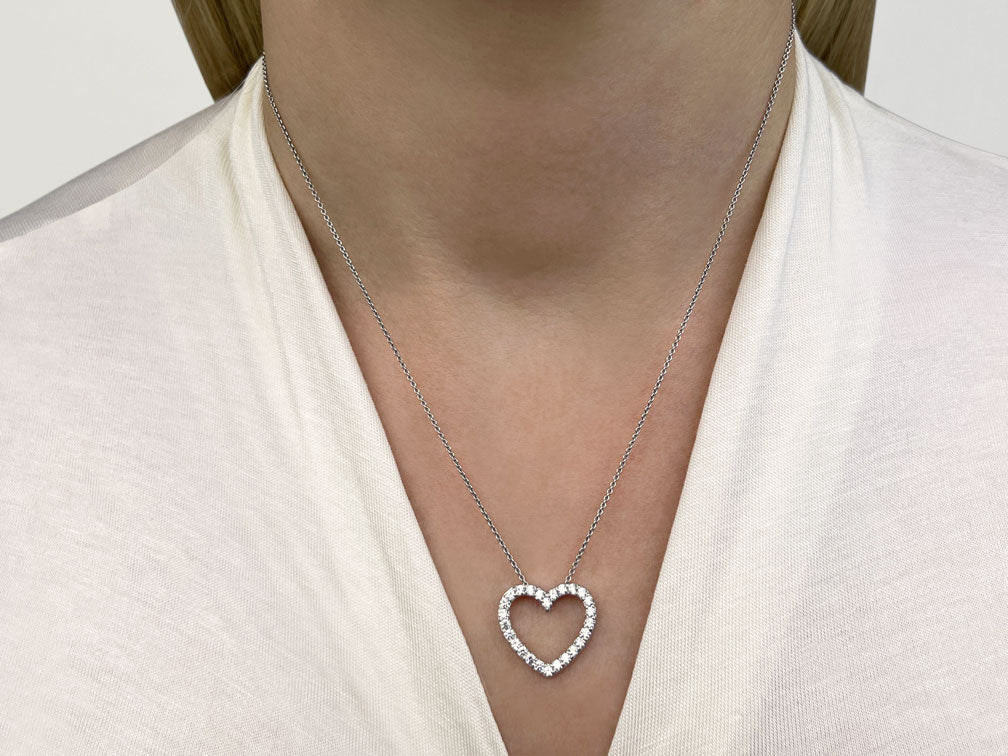Perfect Diamond Heart Lab-Grown Diamond Pendant with 1.03 ct.(finished) 2.3mm - Image 3