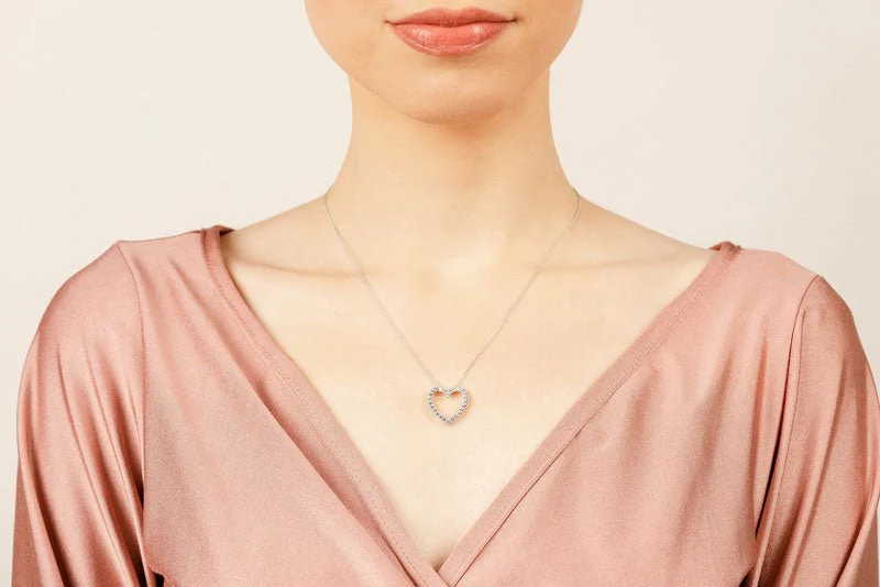 Perfect Diamond Heart Lab-Grown Diamond Pendant with 1.03 ct.(finished) 2.3mm - Image 4