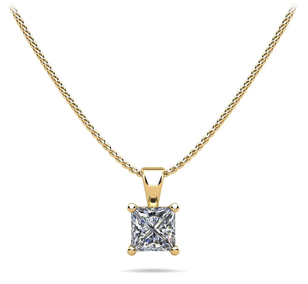 Perfect Princess Lab-Grown Diamond Pendant with 0.50 ct.(finished) 4.5mm - Image 2