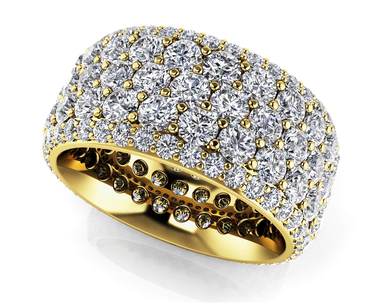 Piece De Resistance Diamond Eternity Lab-Grown Diamond Ring with 5.59 ct.(finished) 1.4mm, 2.5mm - Image 2