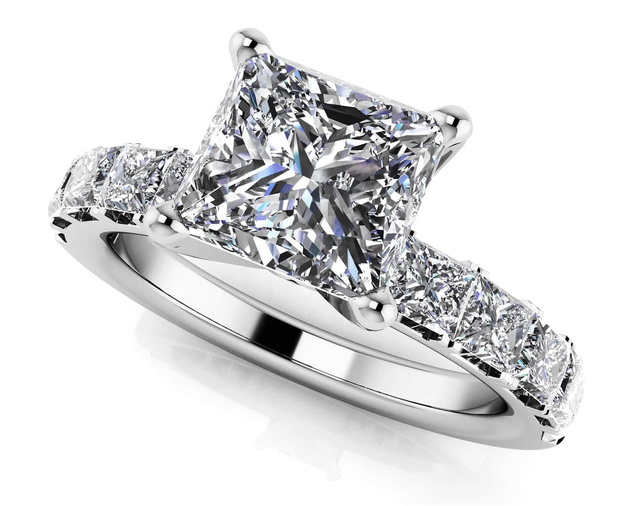 Princess Allure Lab-Grown Diamond Engagement Ring with 1.50 ct. (0.50 ct. center diamond)