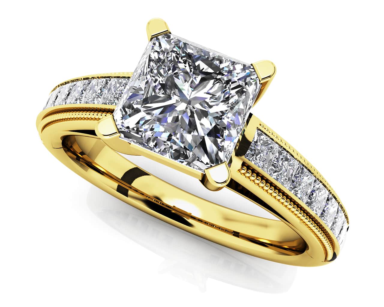 Princess Bride Lab-Grown Diamond Engagement Ring with 1.17 ct. (0.75 ct. center diamond) - Image 2