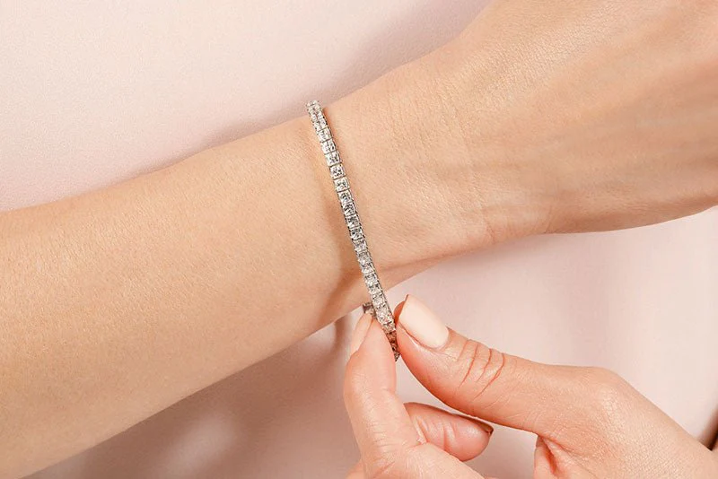Princess Cut Dreams Bracelet Diamond  with 4.05 ct.(finished) 2mm - Image 4