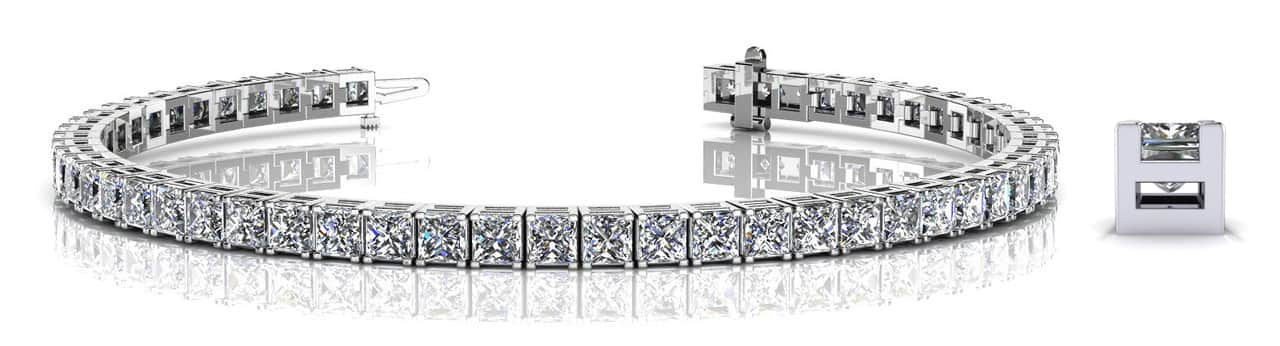 Princess Cut Dreams Bracelet Diamond with 4.97 ct.(finished) 2.25mm - Image 5