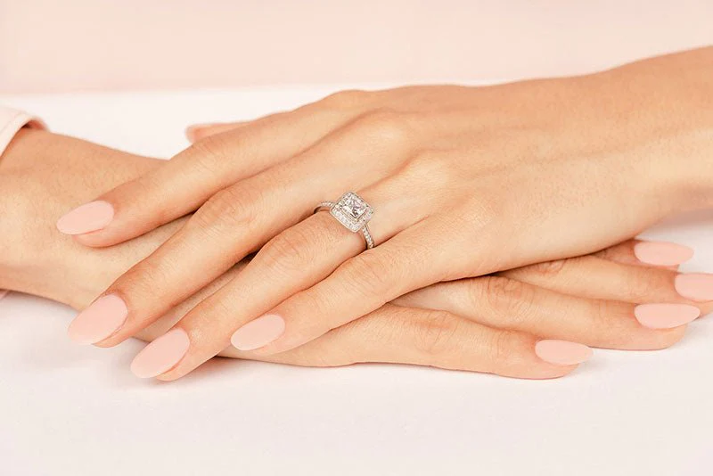 Princess Dream Frame Vintage Style Lab-Grown Diamond Engagement Ring with 1.34 ct. (1.00 ct. center diamond) - Image 3