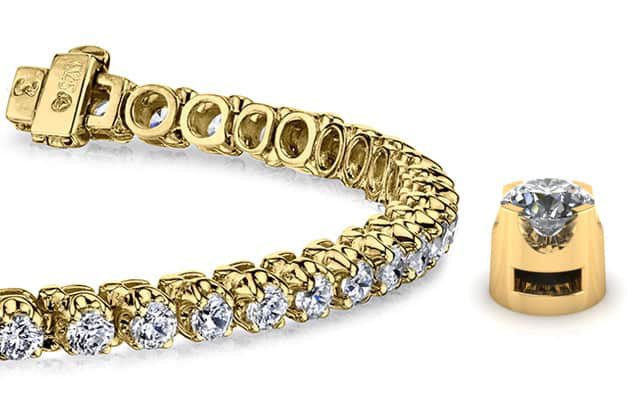 Prong Set Diamond Strand Diamond Tennis Bracelet with 15.60 ct.(finished) 5.5mm - Image 2