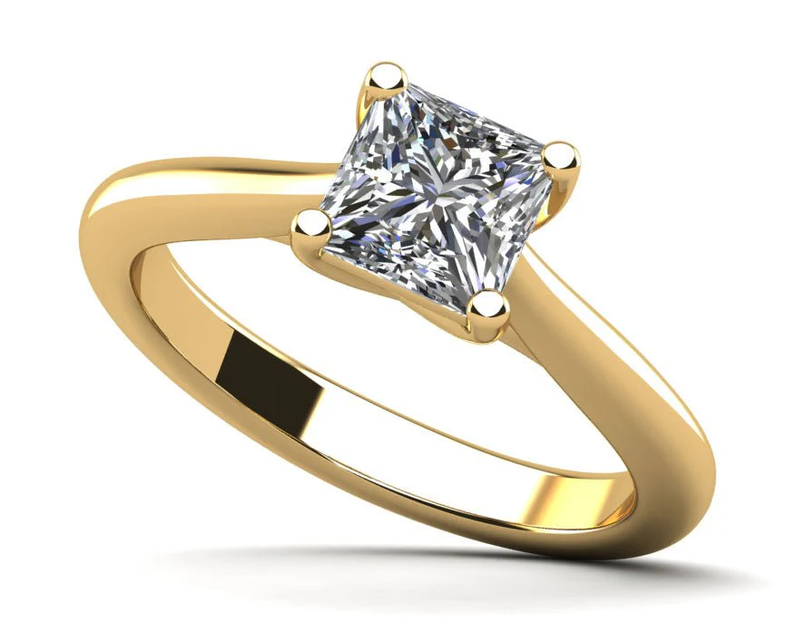 Pure Princess Lab-Grown Diamond Solitaire Engagement Ring with 1.13 ct.(finished) 5.7mm - Image 2