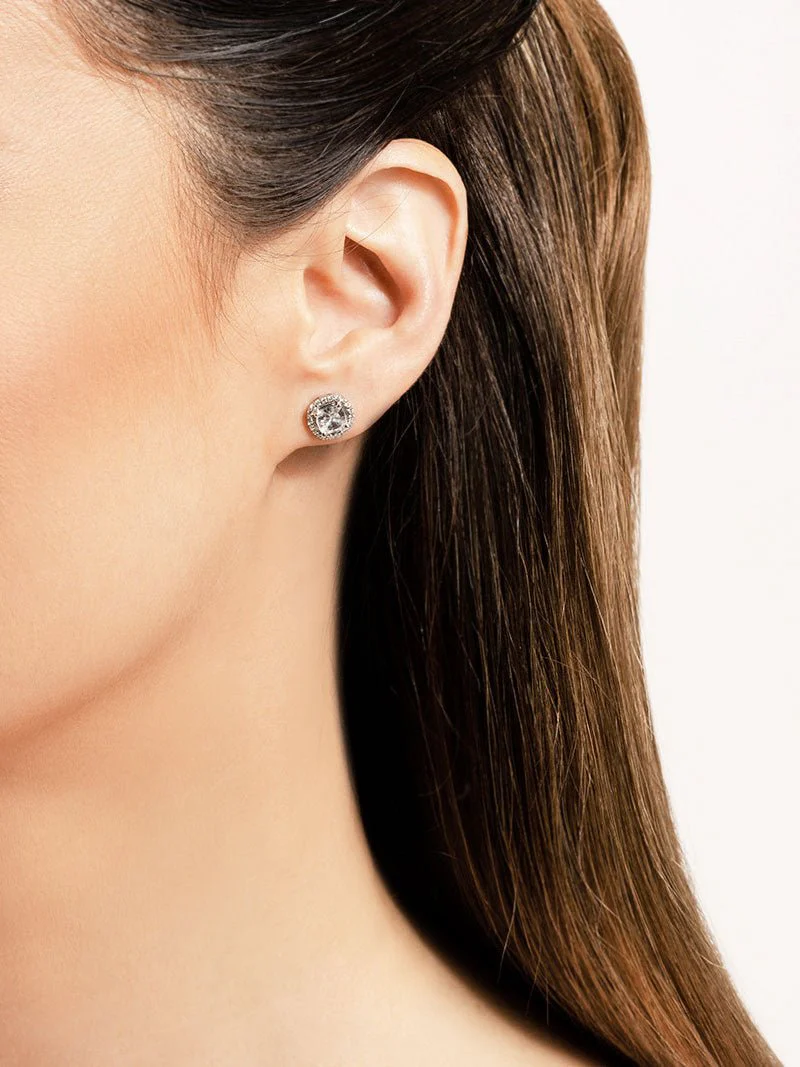 Ravishing Cushion Cut Diamond Lab-Grown Diamond Studs  with 1.22 ct. (2X0.50 ct. center diamonds) - Image 3