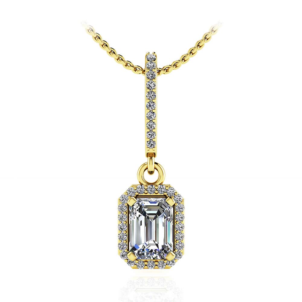 Ravishing Emerald Cut Lab-Grown Diamond Pendant with 1.17 ct. (1.00 ct. center diamond) - Image 2