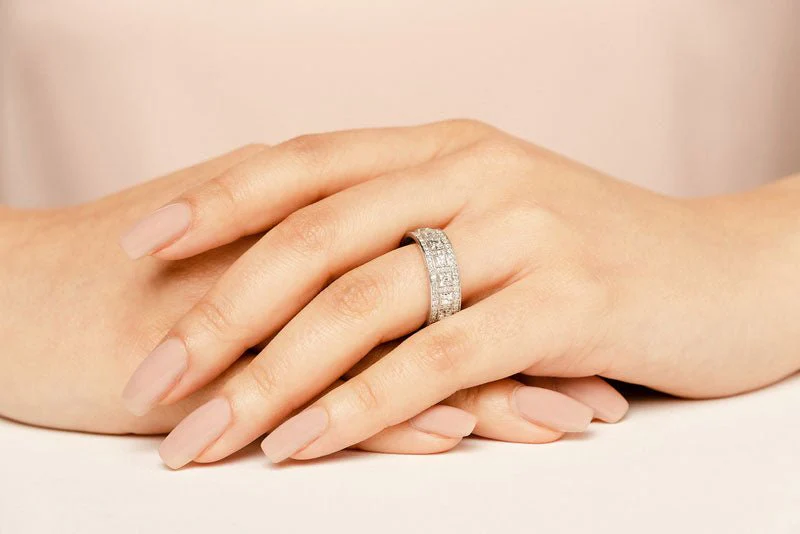 Red Carpet Sparkles Eternity Diamond Ring with 3.09 ct.(finished) 1mm, 1.2mm, 2.75mm - Image 5