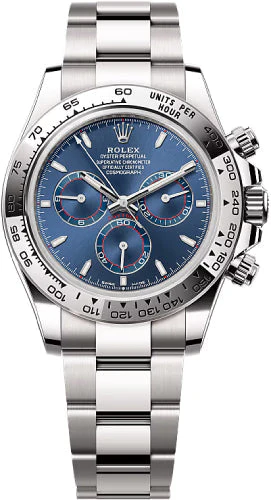 Rolex Cosmograph Daytona 40mm White Gold Bright Blue Dial Oyster Bracelet - 126509