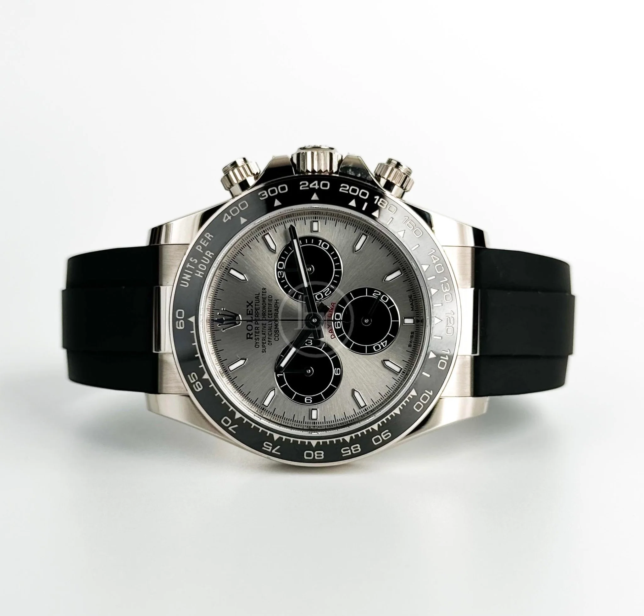 Rolex Cosmograph Daytona 40mm White Gold Grey Steel and Bright Black Oysterflex Bracelet - 126519LN - Image 5