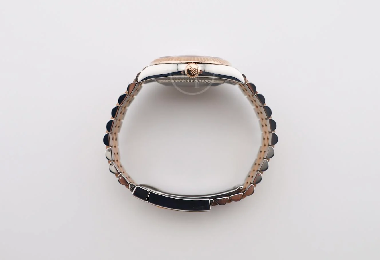 Rolex Datejust 36 Rose Gold/Steel White Index Dial & Fluted Bezel Jubilee Bracelet 126231 - Image 8