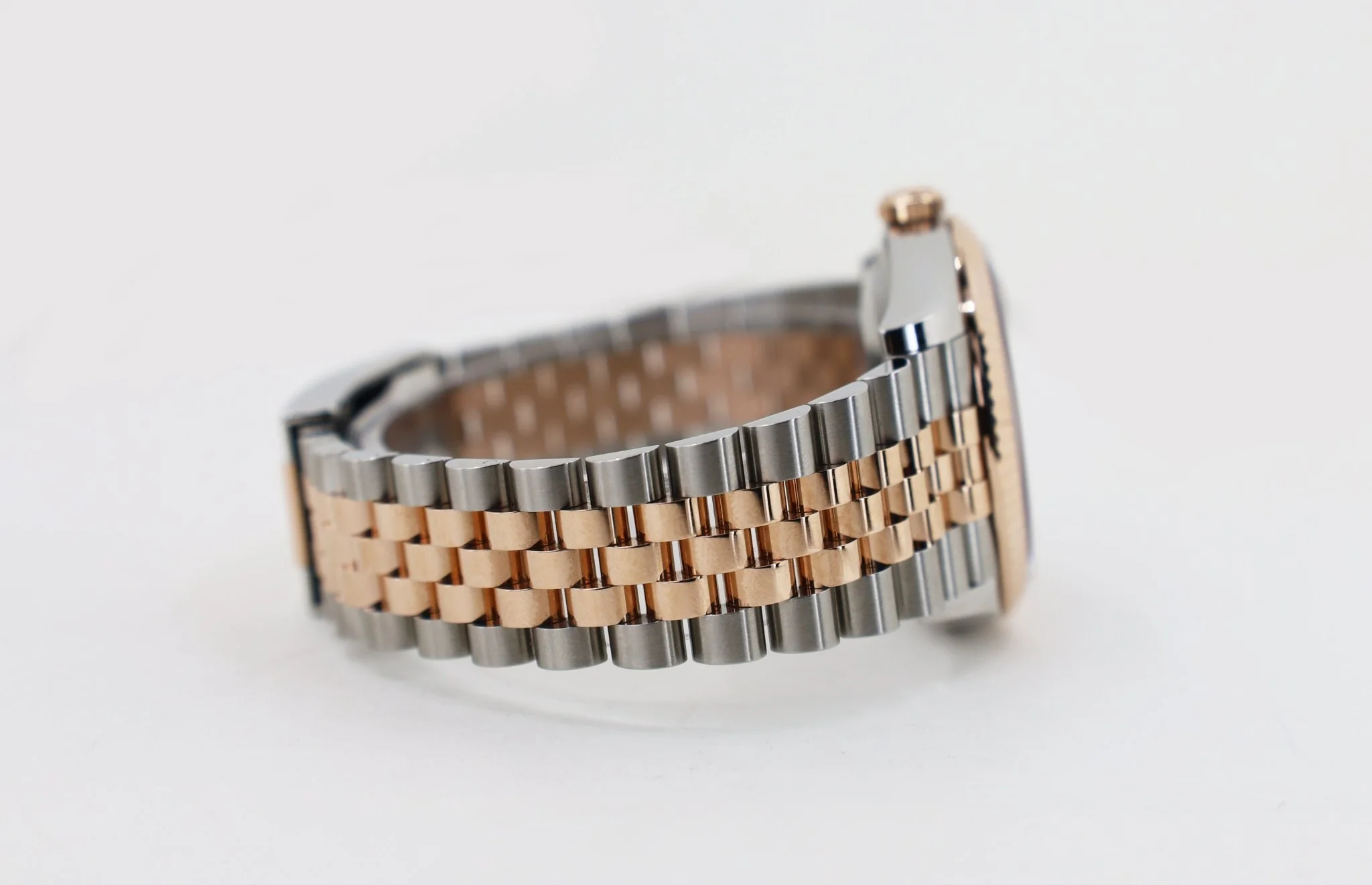 Rolex Datejust 36 Rose Gold/Steel "Wimbledon" Slate Roman Dial & Fluted Bezel Jubilee Bracelet 126231 - Image 5