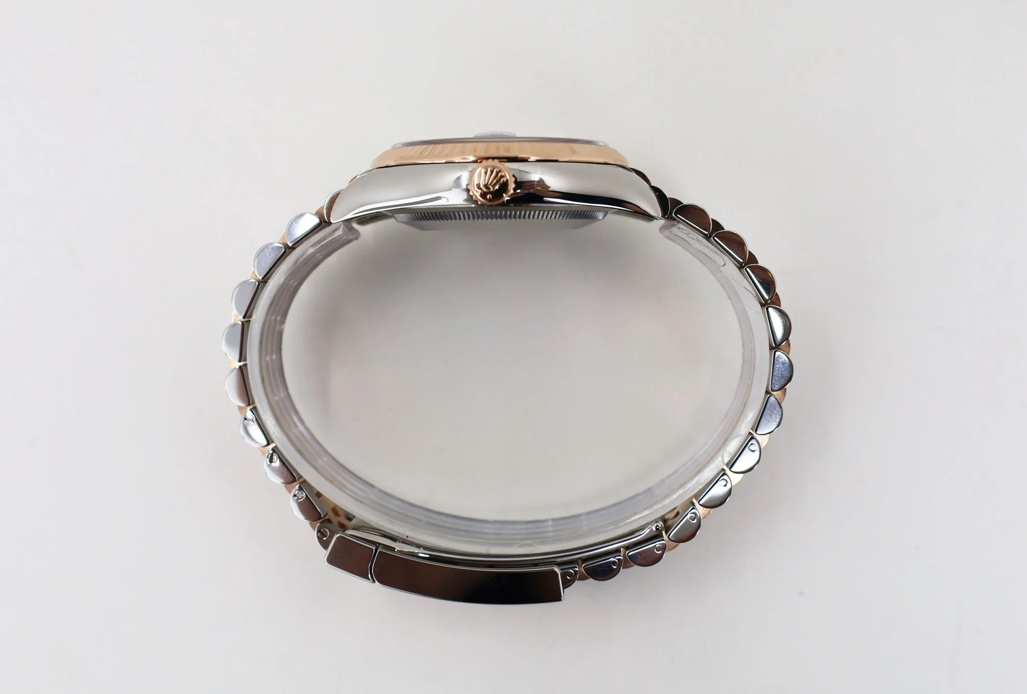 Rolex Datejust 36 Rose Gold/Steel "Wimbledon" Slate Roman Dial & Fluted Bezel Jubilee Bracelet 126231 - Image 7
