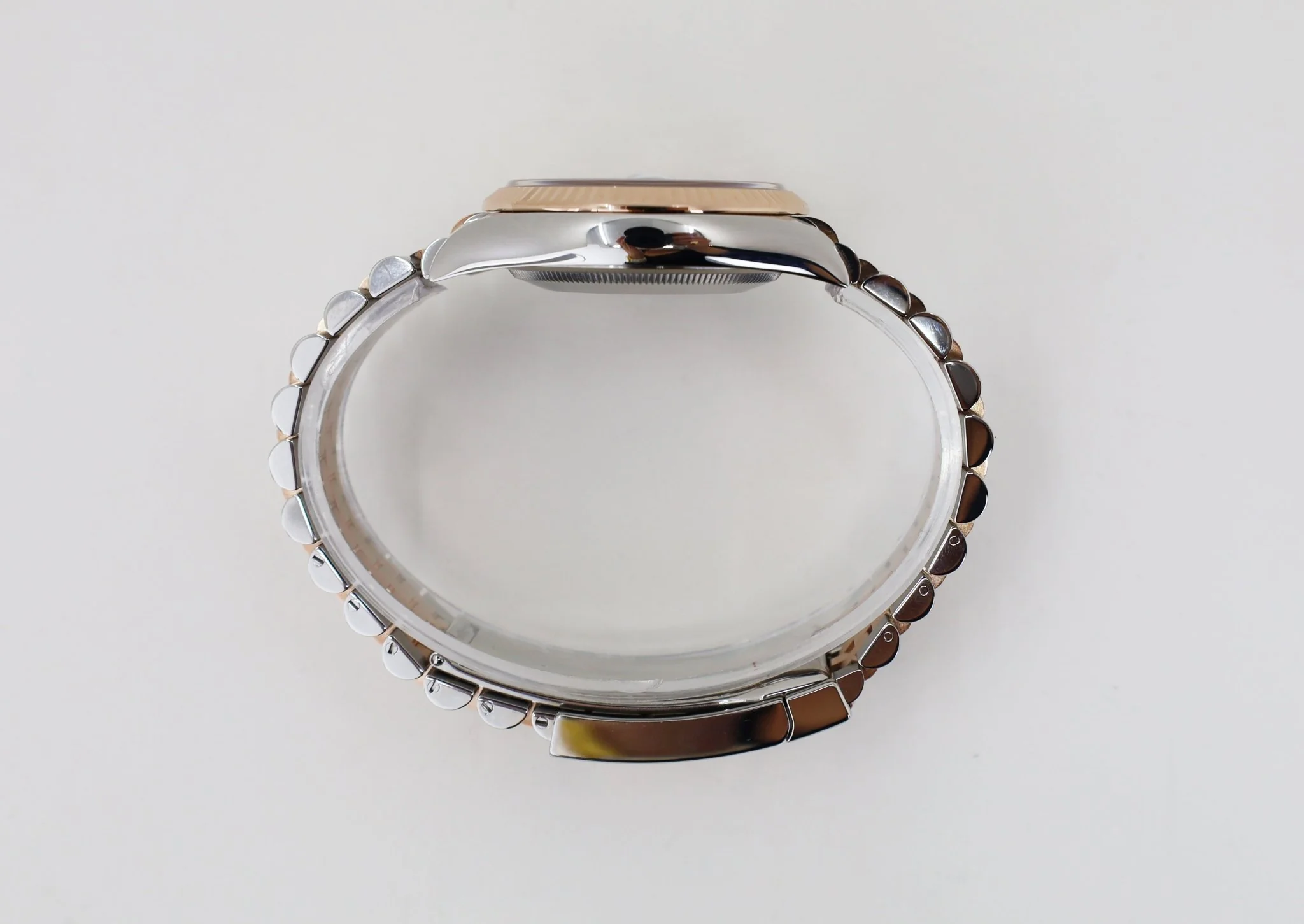 Rolex Datejust 36 Rose Gold/Steel "Wimbledon" Slate Roman Dial & Fluted Bezel Jubilee Bracelet 126231 - Image 8