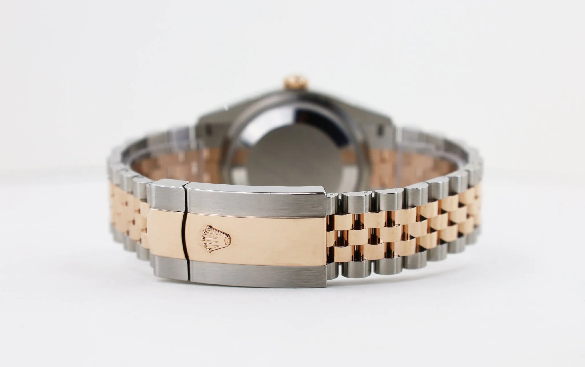 Rolex Datejust 36 Rose Gold/Steel "Wimbledon" Slate Roman Dial & Fluted Bezel Jubilee Bracelet 126231 - Image 9