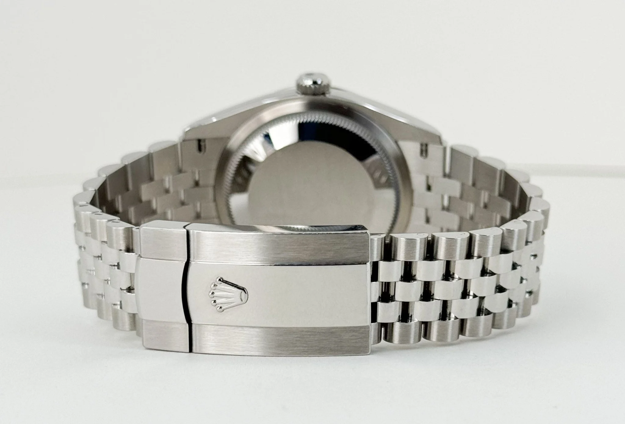 Rolex Datejust 36 White Gold/Steel Aubergine Roman & Diamond Dial & Fluted Bezel Jubilee Bracelet 126234 - Image 10