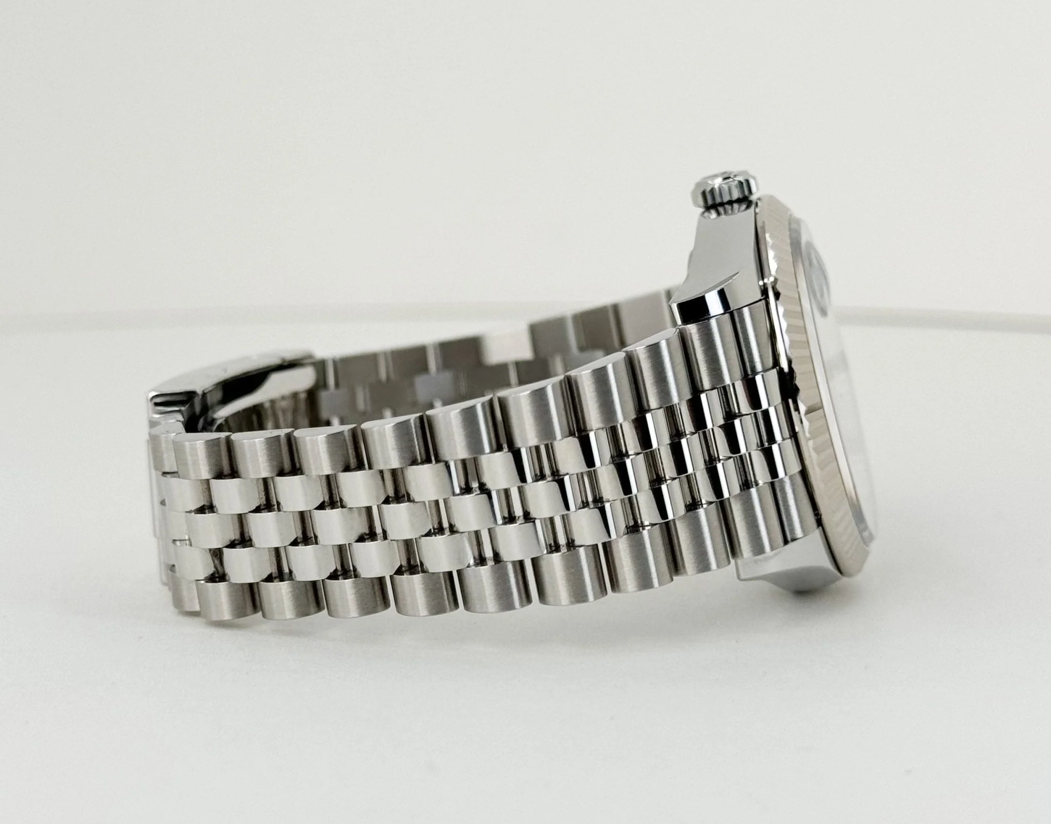 Rolex Datejust 36 White Gold/Steel Aubergine Roman & Diamond Dial & Fluted Bezel Jubilee Bracelet 126234 - Image 6