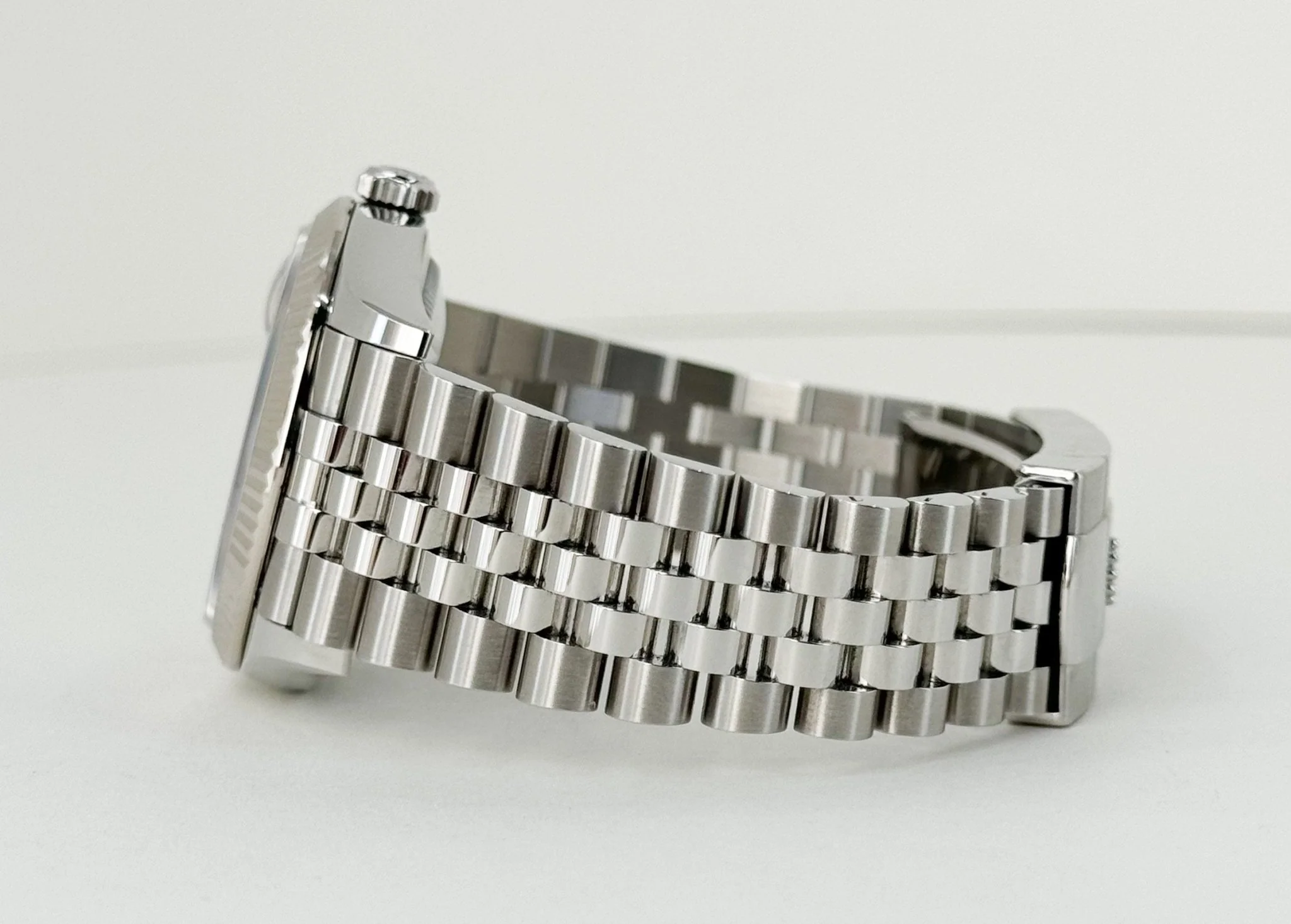 Rolex Datejust 36 White Gold/Steel Aubergine Roman & Diamond Dial & Fluted Bezel Jubilee Bracelet 126234 - Image 7