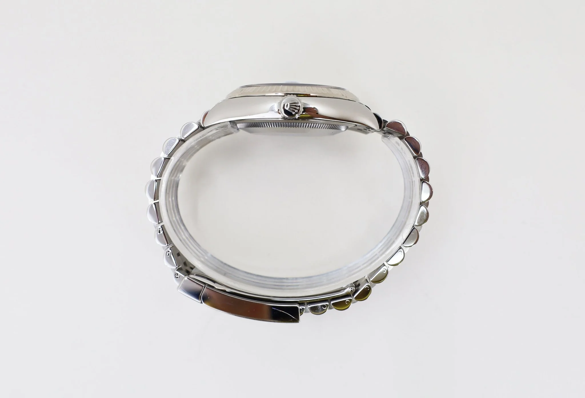Rolex Datejust 36 White Gold/Steel Blue Index Dial & Fluted Bezel Jubilee Bracelet 126234 - Image 6