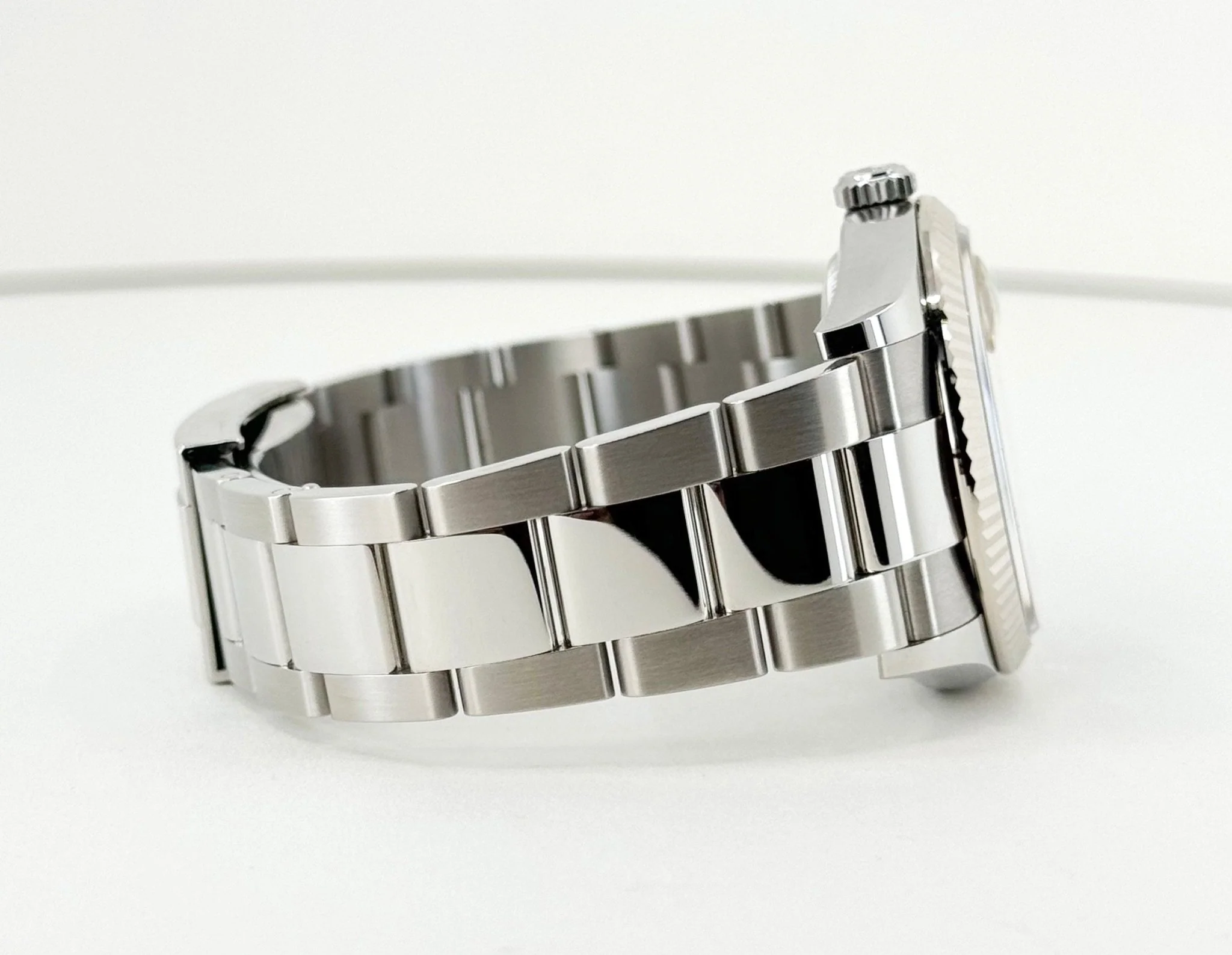 Rolex Datejust 36 White Gold/Steel Blue Motif Index Dial & Fluted Bezel Oyster Bracelet 126234 - Image 6