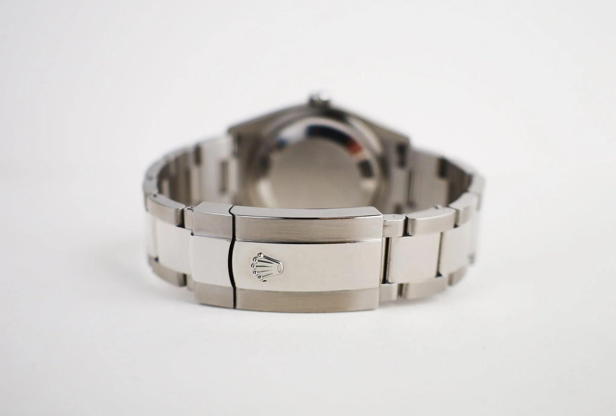 Rolex Datejust 36 White Gold/Steel Green Palm Motif Index Dial & Fluted Bezel Oyster Bracelet 126234 - Image 10
