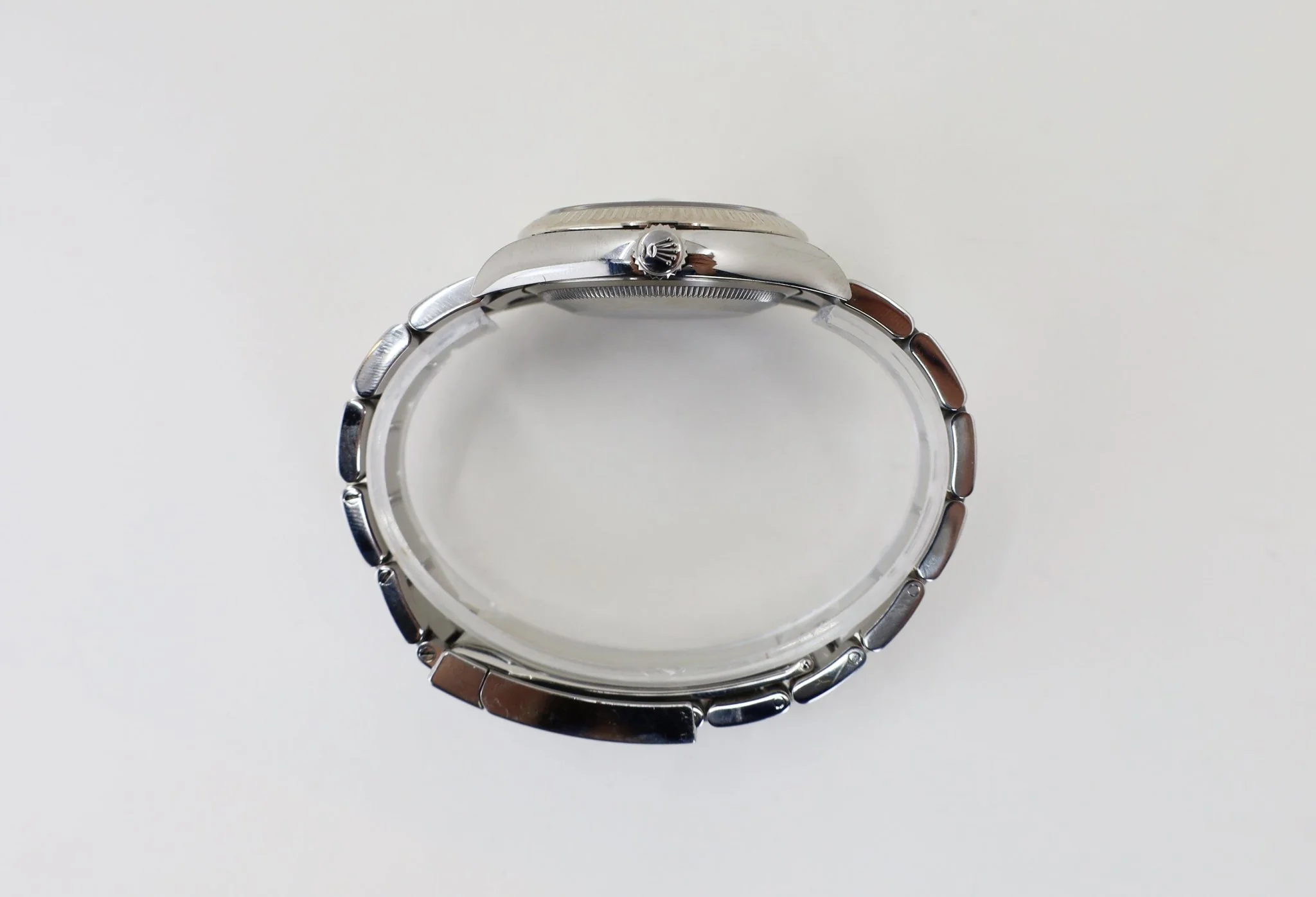 Rolex Datejust 36 White Gold/Steel Silver Index Dial & Fluted Bezel Oyster Bracelet 126234 - Image 7