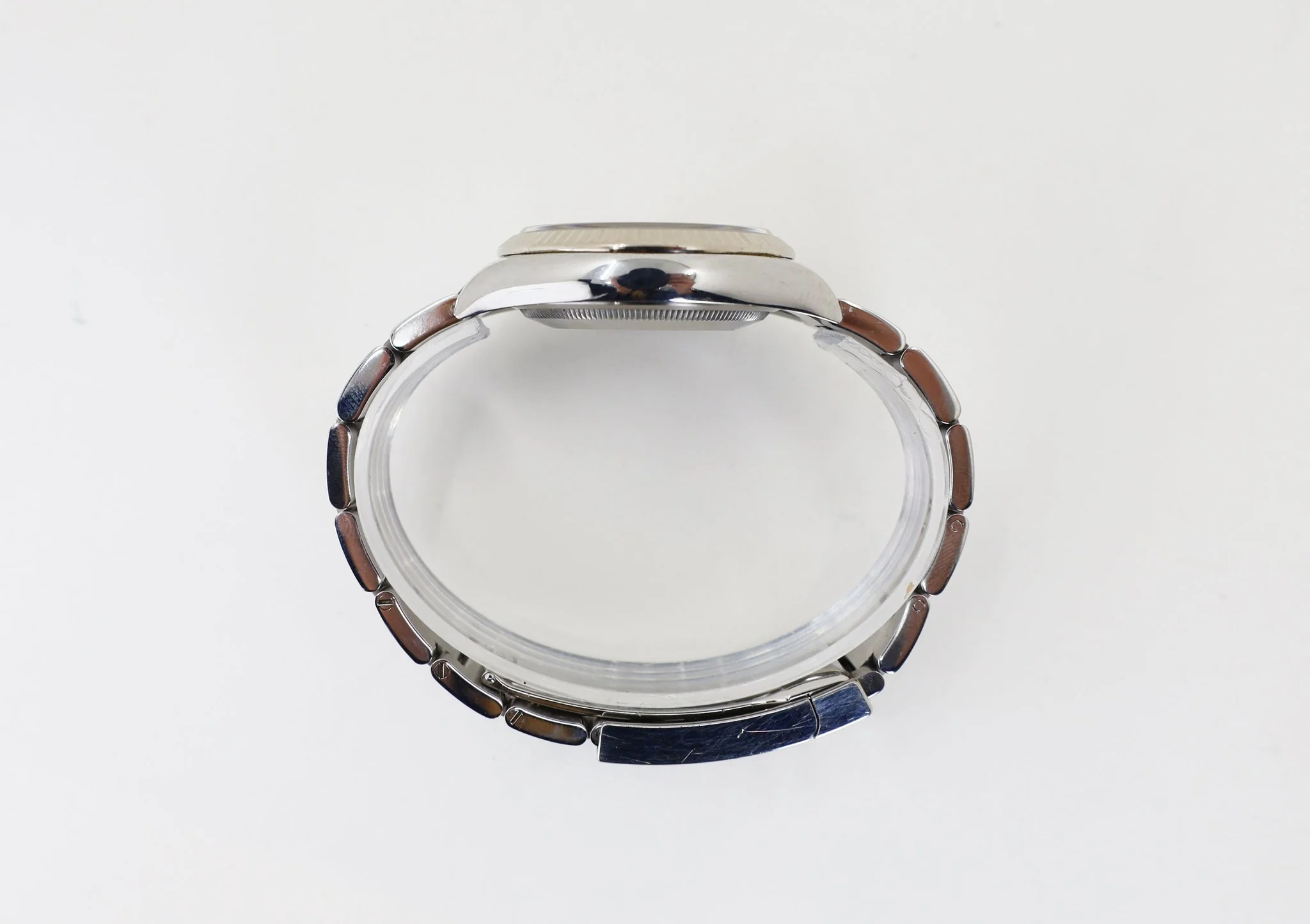 Rolex Datejust 36 White Gold/Steel Silver Index Dial & Fluted Bezel Oyster Bracelet 126234 - Image 8