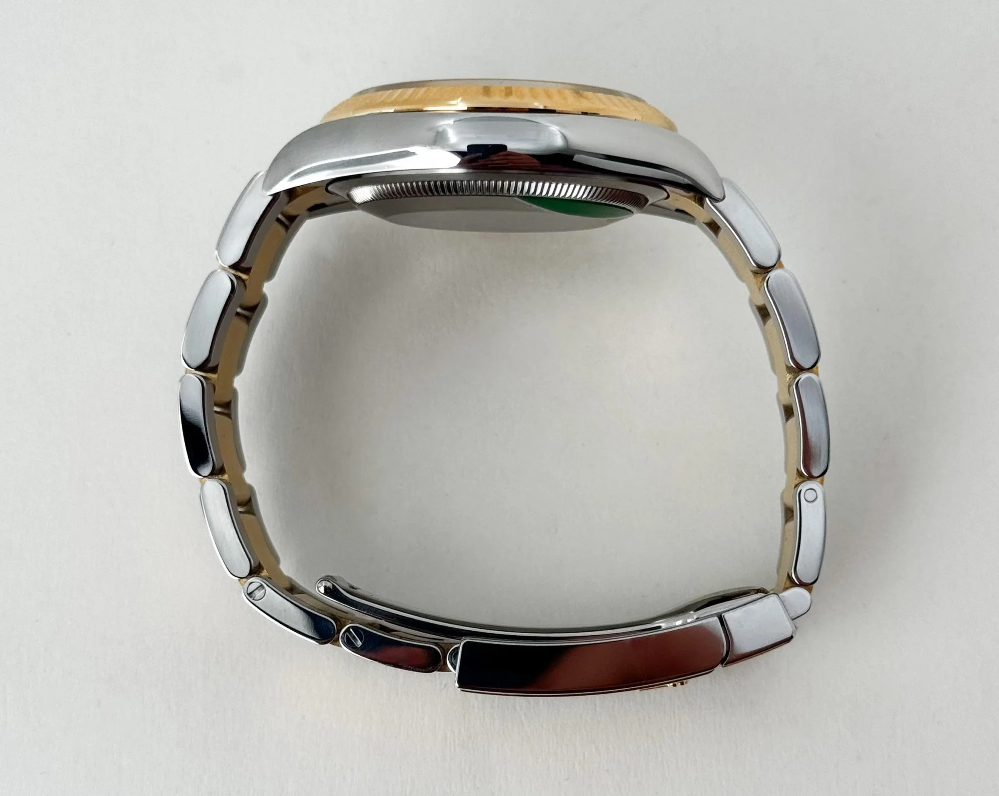 Rolex Datejust 36 Yellow Gold/Steel Champagne Diamond Dial & Fluted Bezel Oyster Bracelet 126233 - Image 9