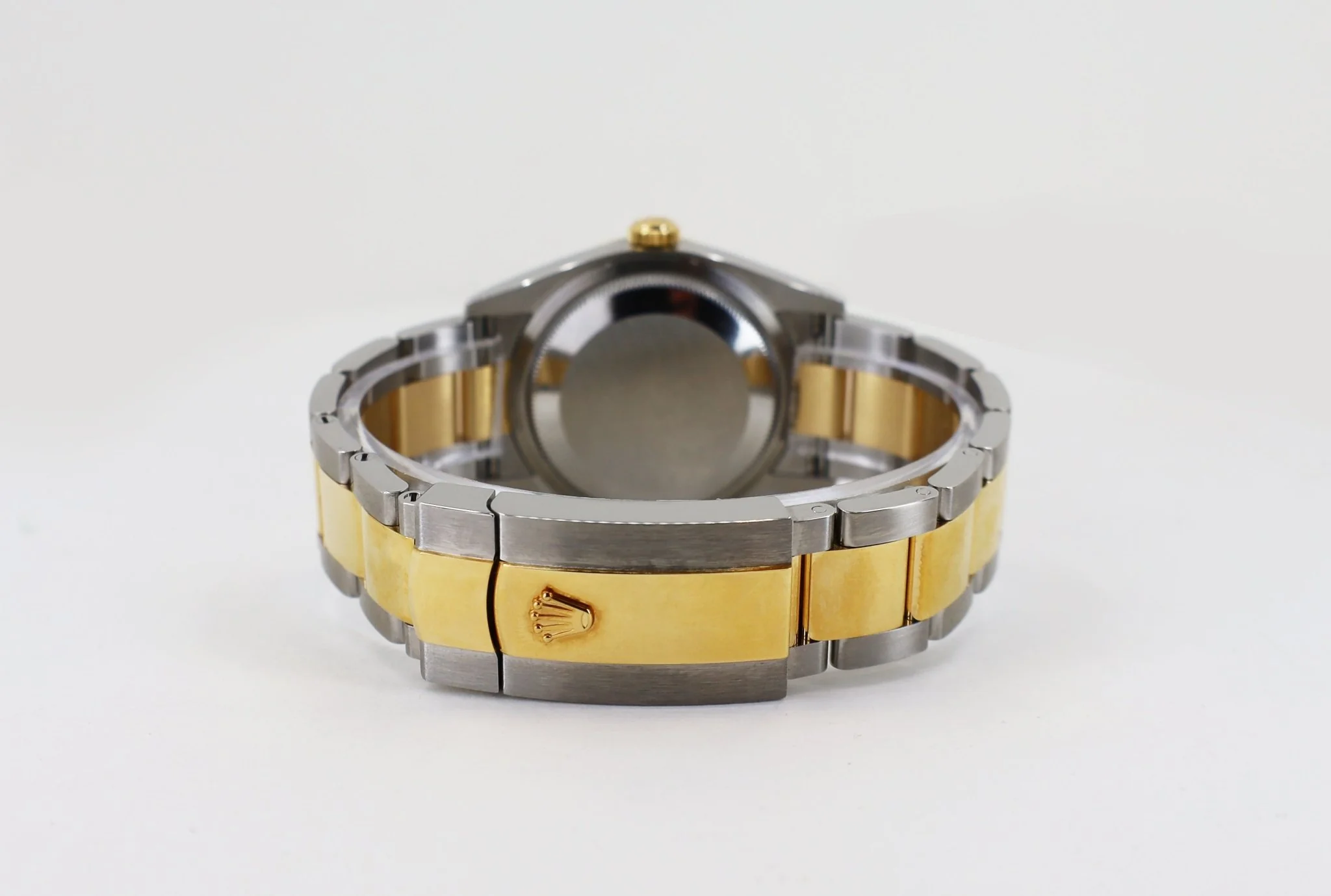 Rolex Datejust 36 Yellow Gold/Steel Golden Palm Motif Index Dial Fluted Bezel Oyster Bracelet 126233 - Image 10