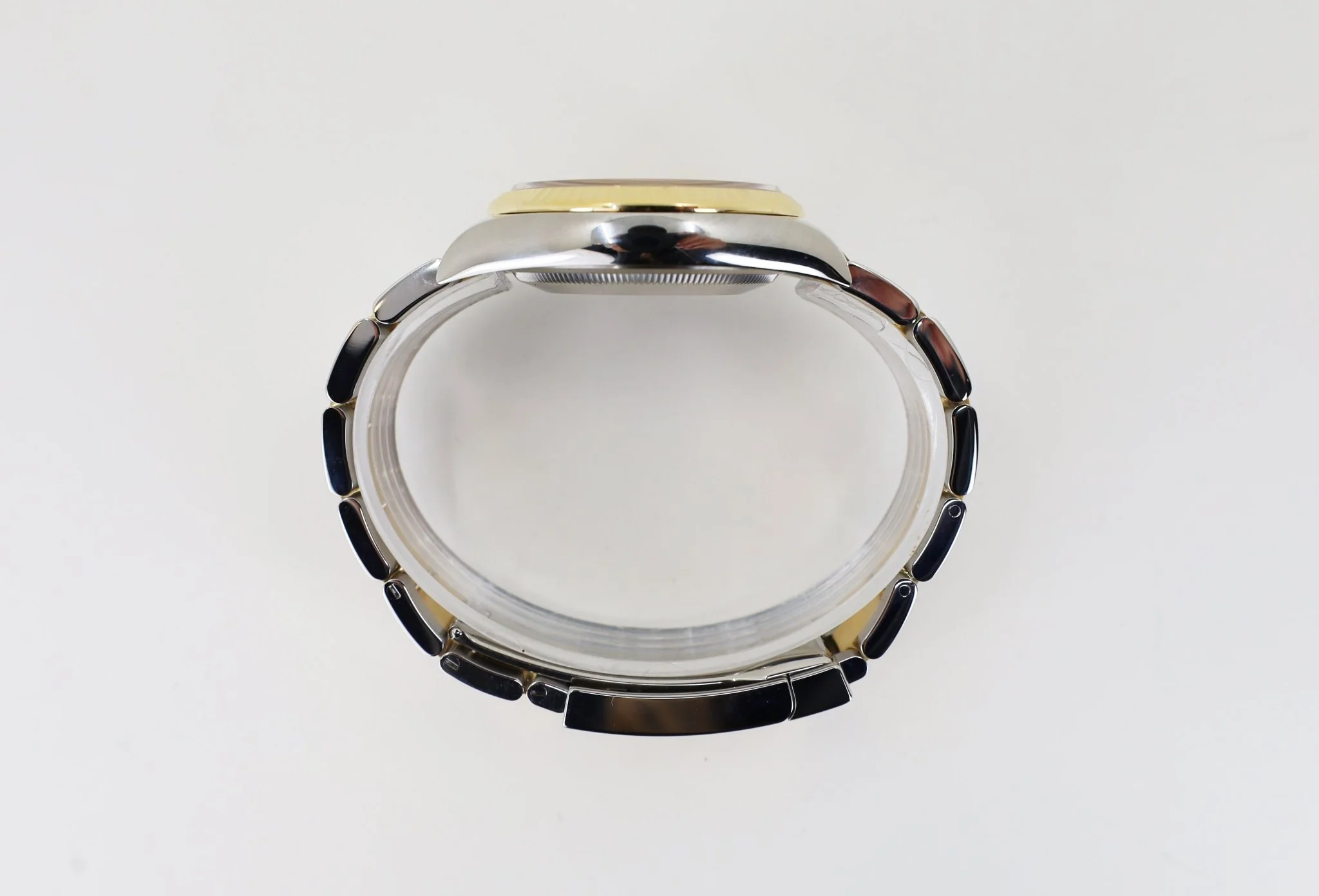 Rolex Datejust 36 Yellow Gold/Steel Golden Palm Motif Index Dial Fluted Bezel Oyster Bracelet 126233 - Image 9