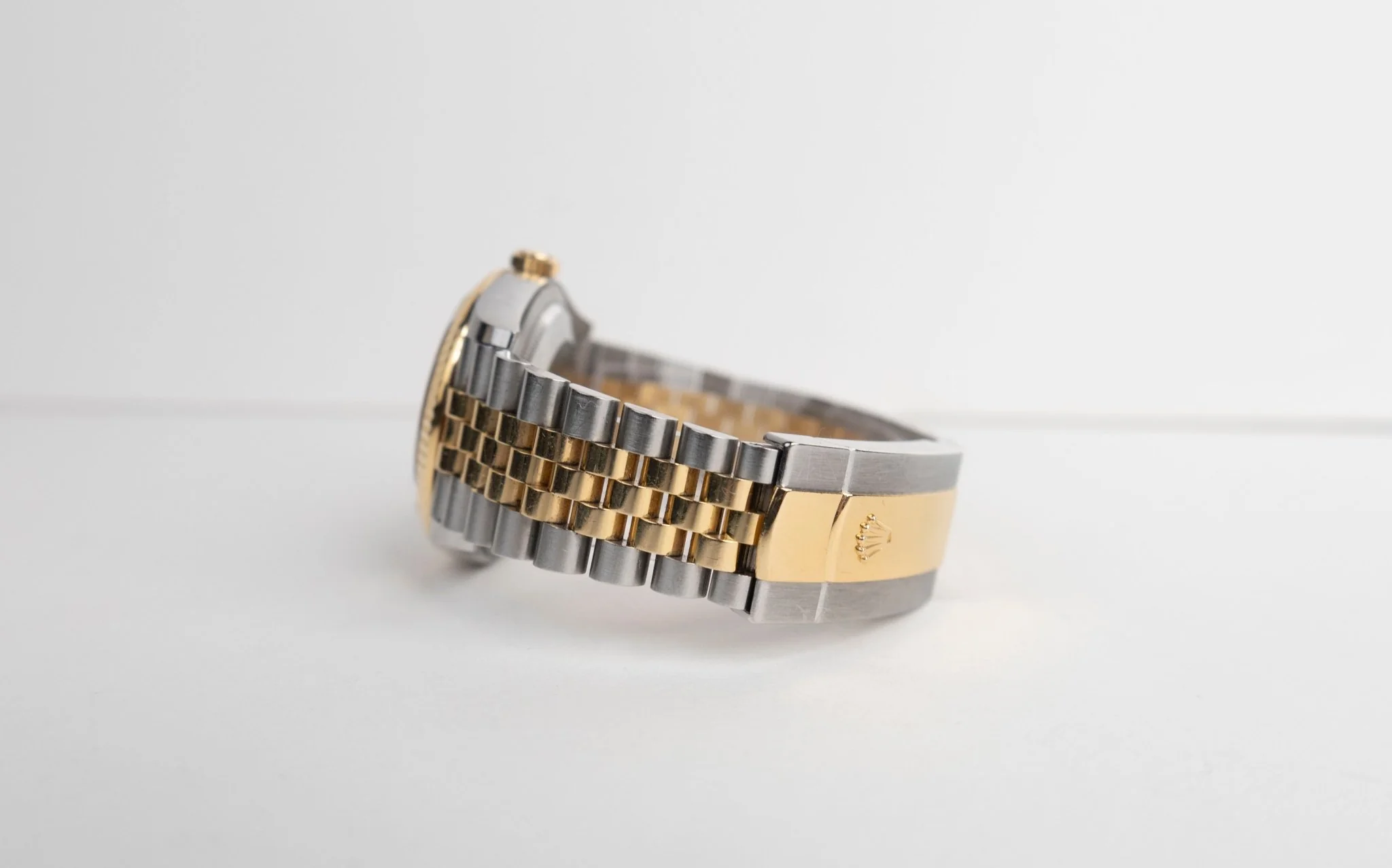 Rolex Datejust 36 Yellow Gold/Steel Olive Green Roman Diamond VI Dial & Fluted Bezel Jubilee Bracelet 126233 - Image 8