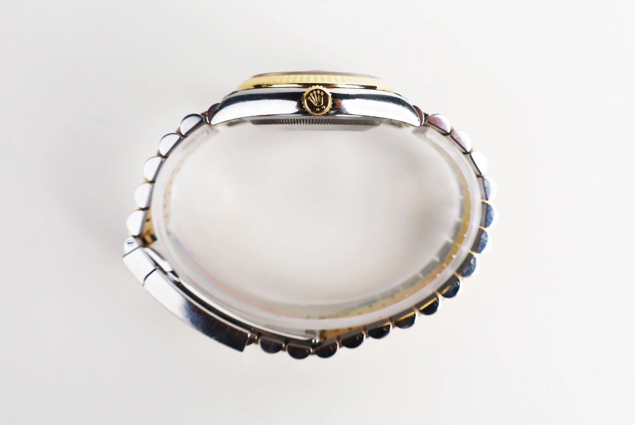 Rolex Datejust 36 Yellow Gold/Steel Olive Green Roman Diamond VI Dial & Fluted Bezel Jubilee Bracelet 126233 - Image 9