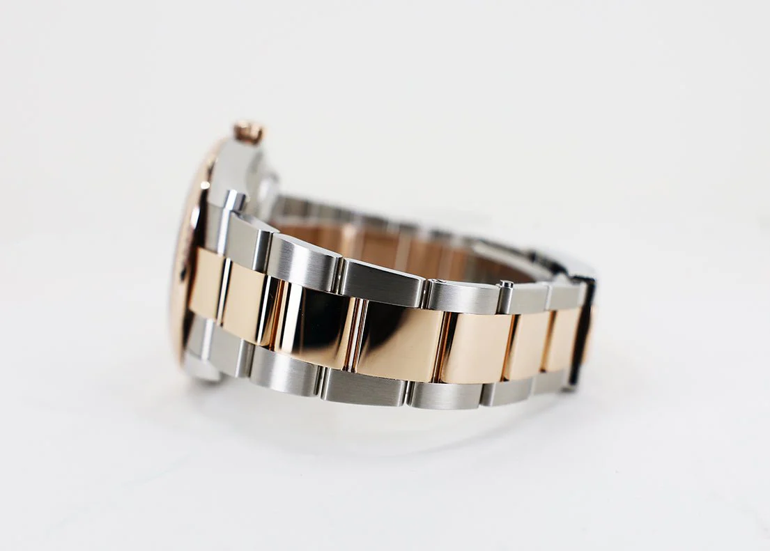 Rolex Datejust 41 Rose Gold/Steel Chocolate Index Dial Fluted Bezel Oyster Bracelet 126331 - - Image 6