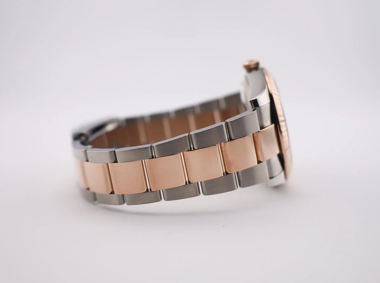 Rolex Datejust 41 Rose Gold/Steel Slate Motif Dial Fluted Bezel Oyster Bracelet 126331 - Image 6