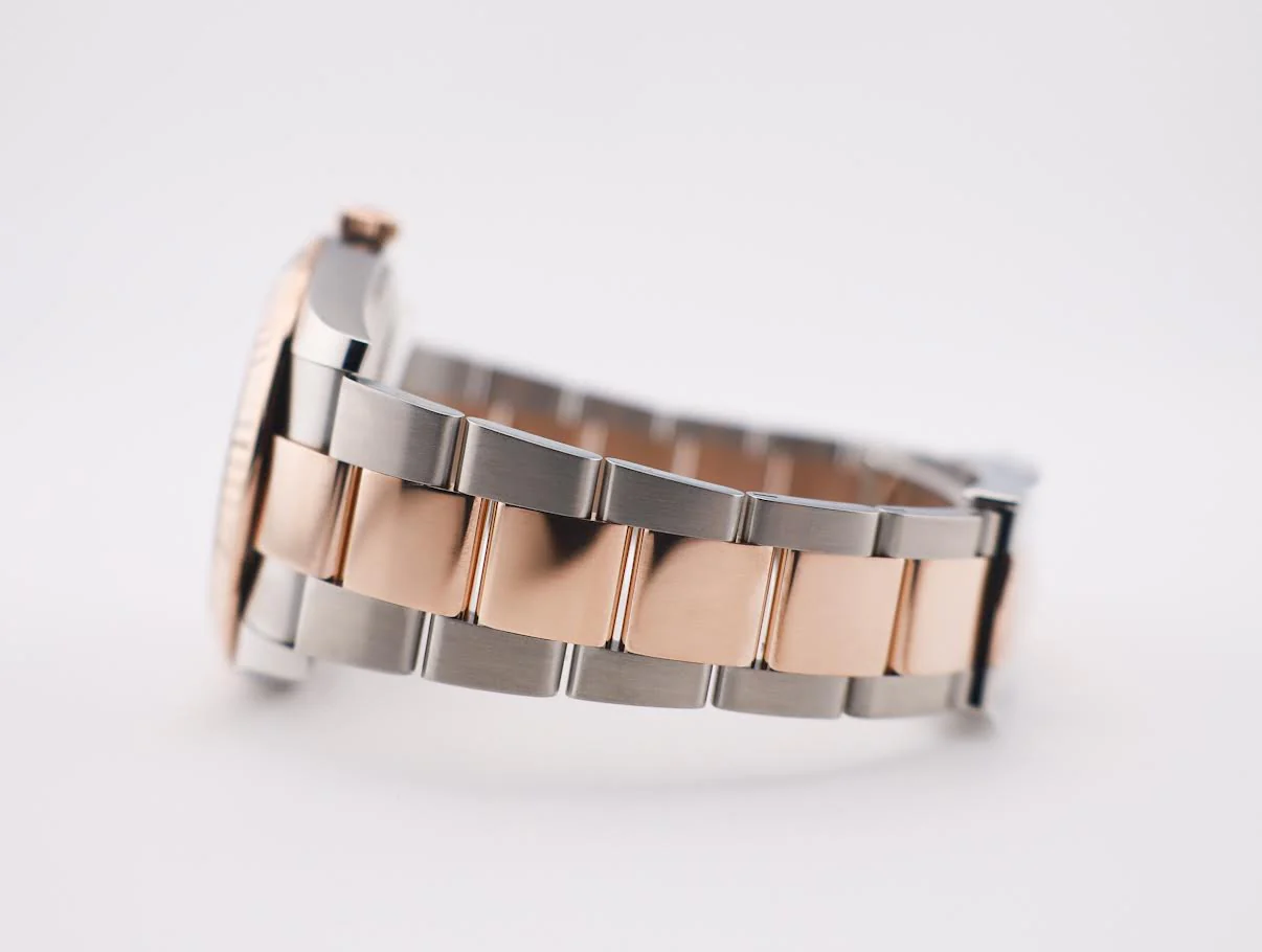 Rolex Datejust 41 Rose Gold/Steel Slate Motif Dial Fluted Bezel Oyster Bracelet 126331 - Image 7