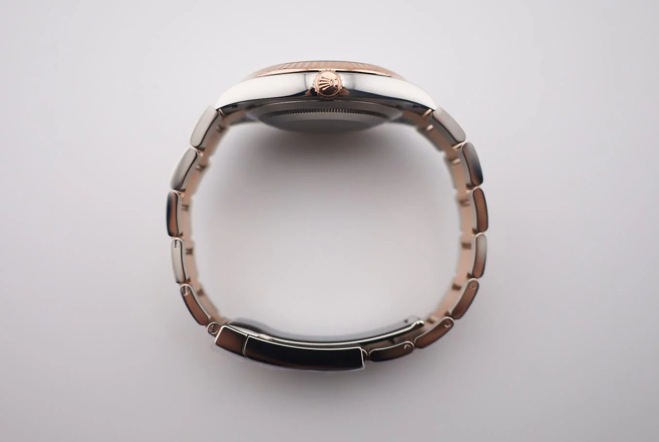Rolex Datejust 41 Rose Gold/Steel Slate Motif Dial Fluted Bezel Oyster Bracelet 126331 - Image 8