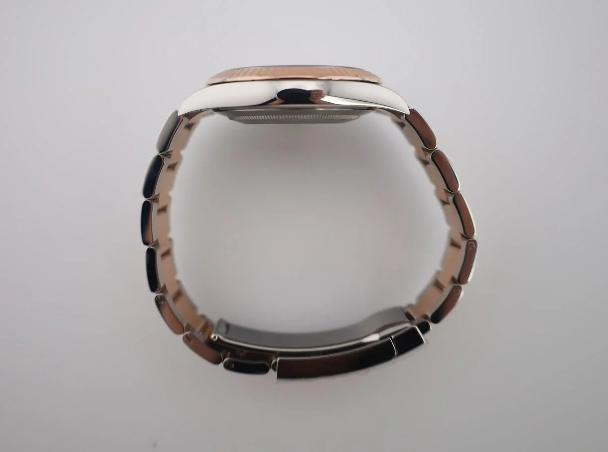 Rolex Datejust 41 Rose Gold/Steel Slate Motif Dial Fluted Bezel Oyster Bracelet 126331 - Image 9