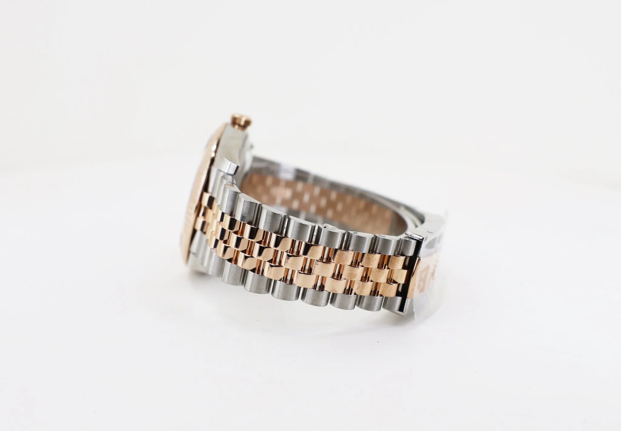 Rolex Datejust 41 Rose Gold/Steel Slate Roman Dial Fluted Bezel Jubilee Bracelet 126331 - - Image 6