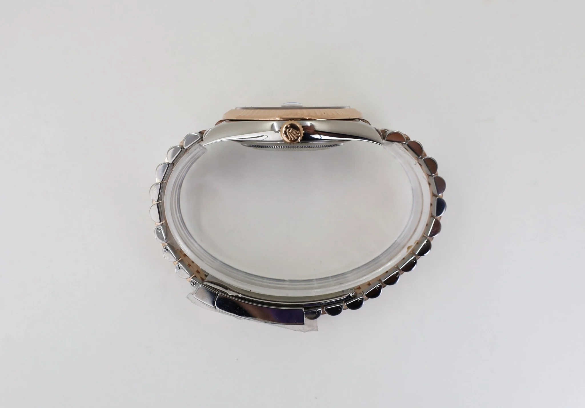 Rolex Datejust 41 Rose Gold/Steel Slate Roman Dial Fluted Bezel Jubilee Bracelet 126331 - - Image 7