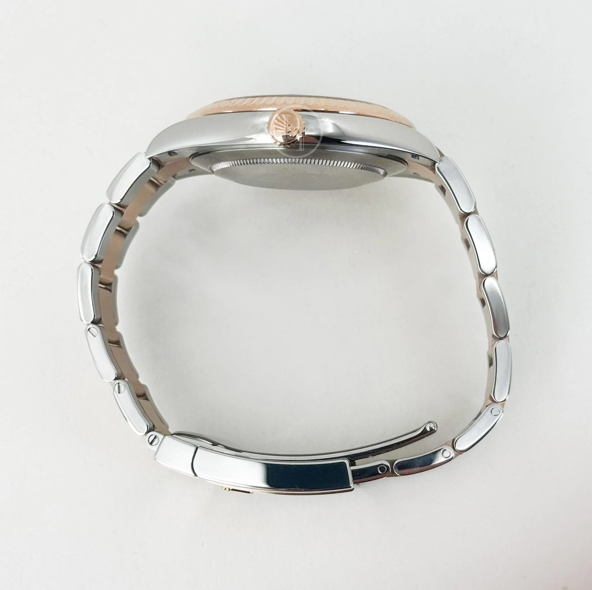 Rolex Datejust 41 Rose Gold/Steel Slate Roman Dial Fluted Bezel Oyster Bracelet 126331 - - Image 8