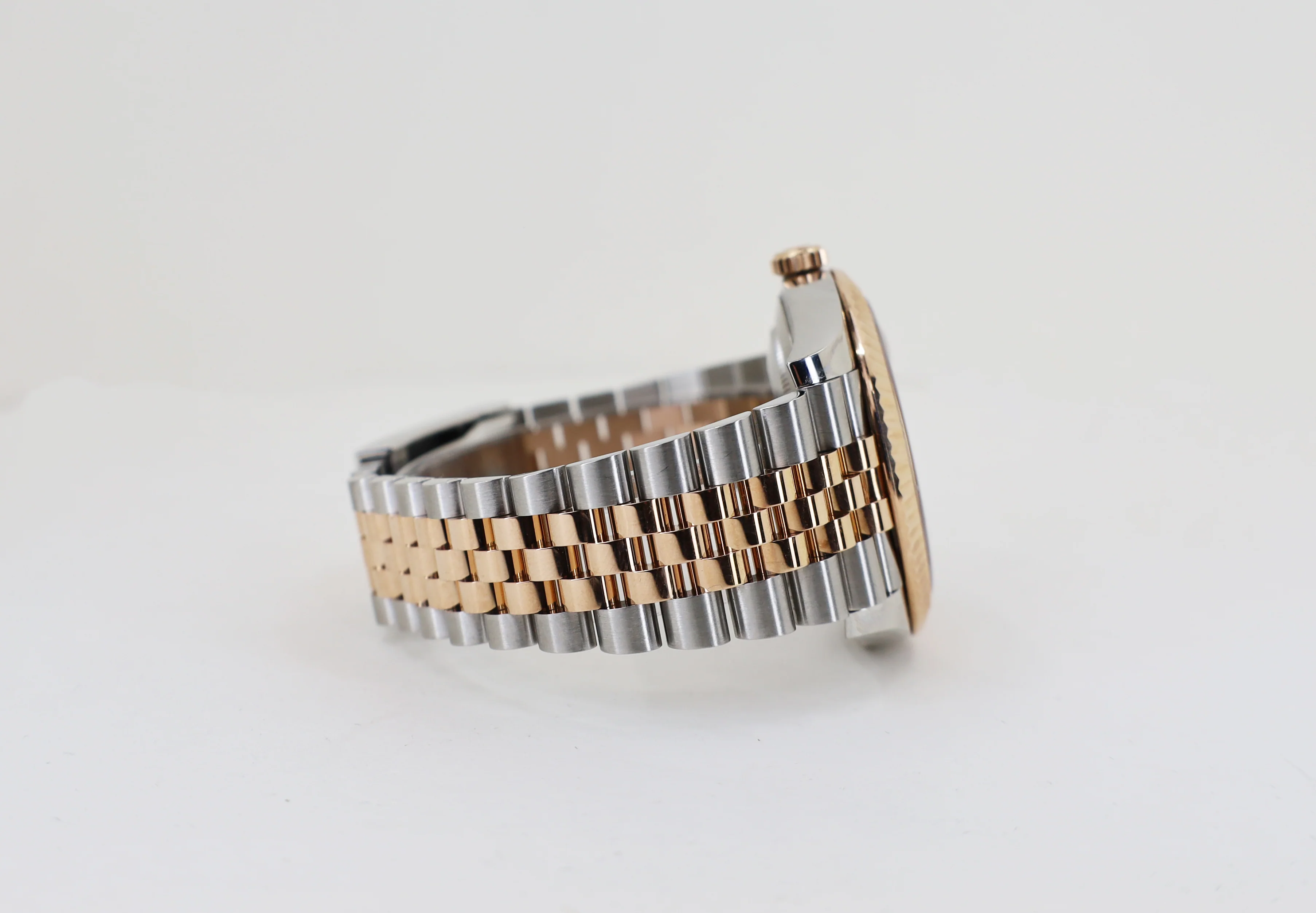 Rolex Datejust 41 Rose Gold/Steel Sundust Index Dial Fluted Bezel Jubilee Bracelet 126331 - - Image 5